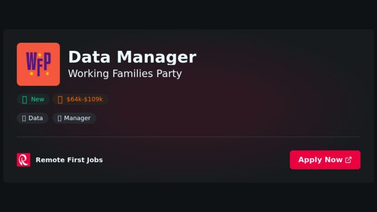 “Data Manager at Working Families Party: Driving Impact Through Analytics and Strategy” | Guide & Career Tips