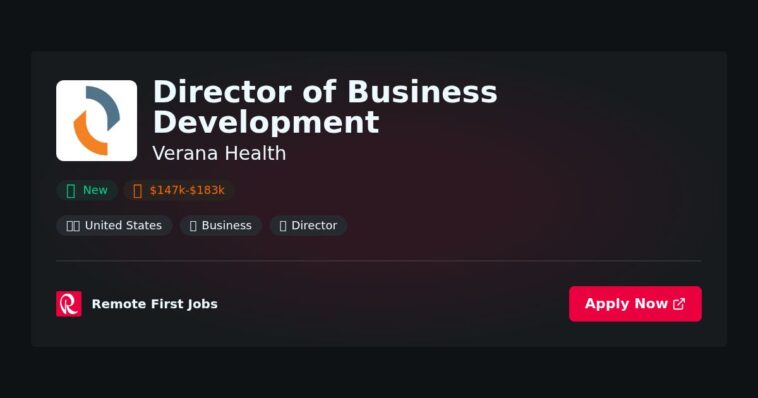 “Director of Business Development | Driving Strategic Growth at Verana Health” | Guide & Career Tips