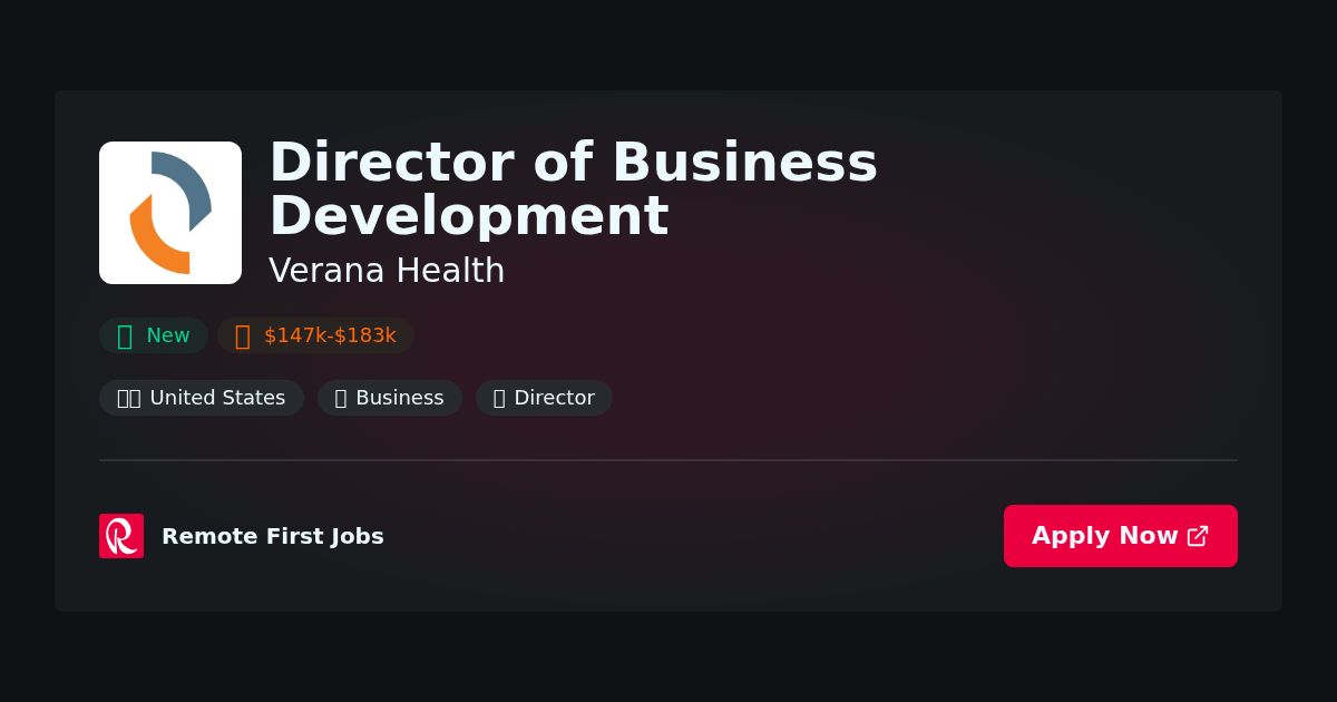 “Director of Business Development | Driving Strategic Growth at Verana Health” | Guide & Career Tips