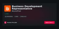“Elevate Your Career as a Business Development Representative at BeyondTrust: Drive Growth and Innovation in Cybersecurity Solutions” | Guide & Career Tips