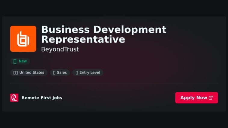 “Elevate Your Career as a Business Development Representative at BeyondTrust: Drive Growth and Innovation in Cybersecurity Solutions” | Guide & Career Tips