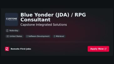 “Expert Blue Yonder (JDA) & RPG Consultant at Capstone Integrated Solutions | Elevate Your Supply Chain Management” | Guide & Career Tips
