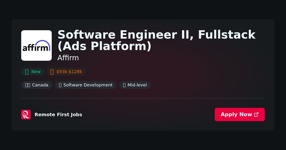 “Fullstack Software Engineer II – Driving Innovation in Ads Platform at Affirm” | Guide & Career Tips