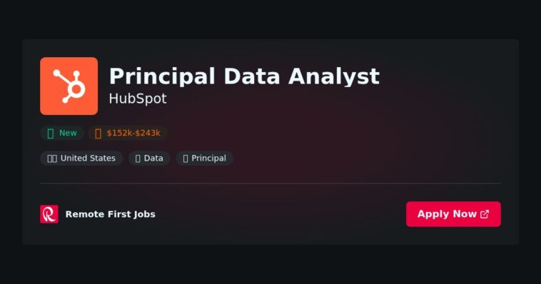 “Lead Data-Driven Insights as Principal SEO Analyst at HubSpot” | Guide & Career Tips