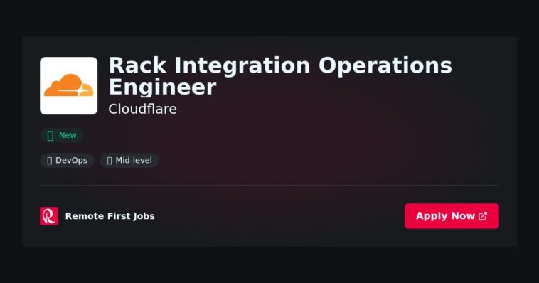“Optimizing Rack Integration: Engineering Operations for Seamless Cloudflare Solutions” | Guide & Career Tips