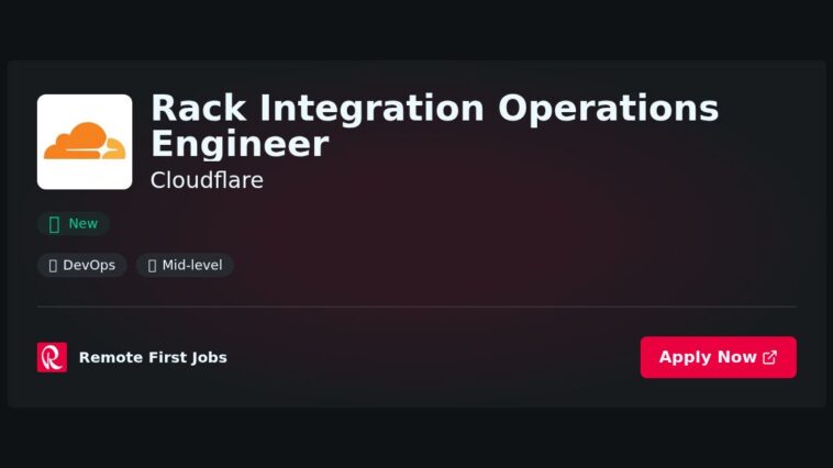 “Optimizing Rack Integration: Engineering Operations for Seamless Cloudflare Solutions” | Guide & Career Tips