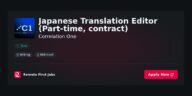 “Part-Time Japanese Translation Editor (Contract) Opportunity at Correlation One” | Guide & Career Tips