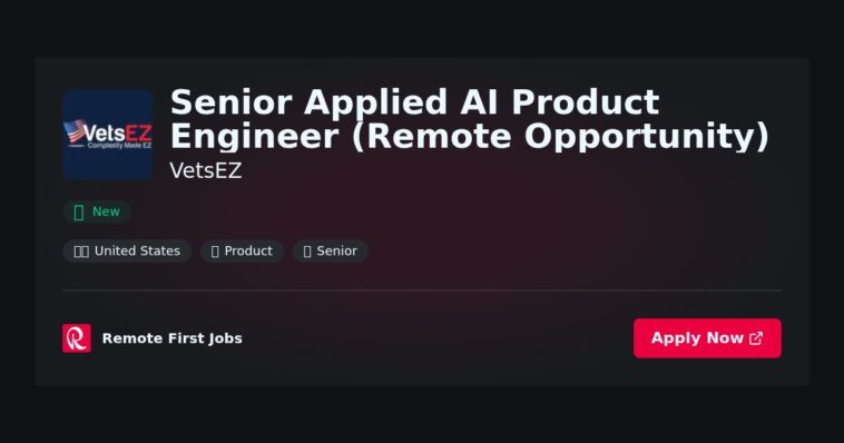 “Remote Senior Applied AI Product Engineer Role at VetsEZ: Transforming AI Solutions for Veterans” | Guide & Career Tips “Remote Senior Applied AI Product Engineer Role at VetsEZ: Transforming AI Solutions for Veterans” | Guide & Career Tips