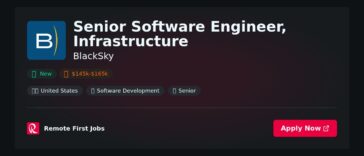 Senior Infrastructure Engineer at BlackSky: Optimizing Software Solutions for Geospatial Data. | Guide & Career Tips