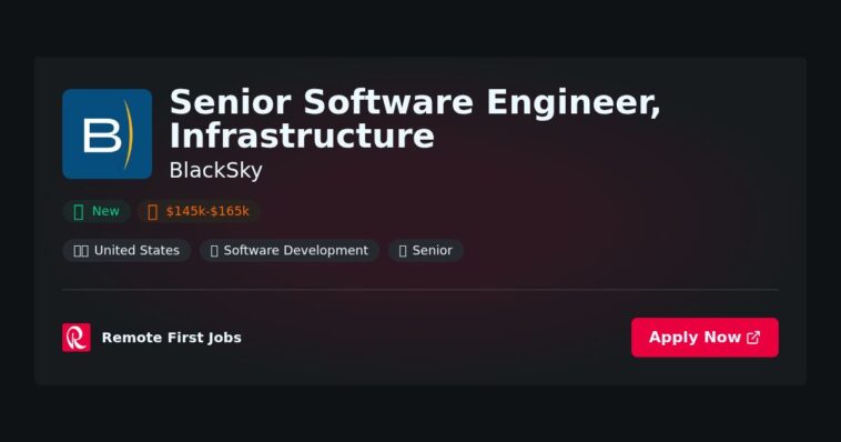 Senior Infrastructure Engineer at BlackSky: Optimizing Software Solutions for Geospatial Data. | Guide & Career Tips